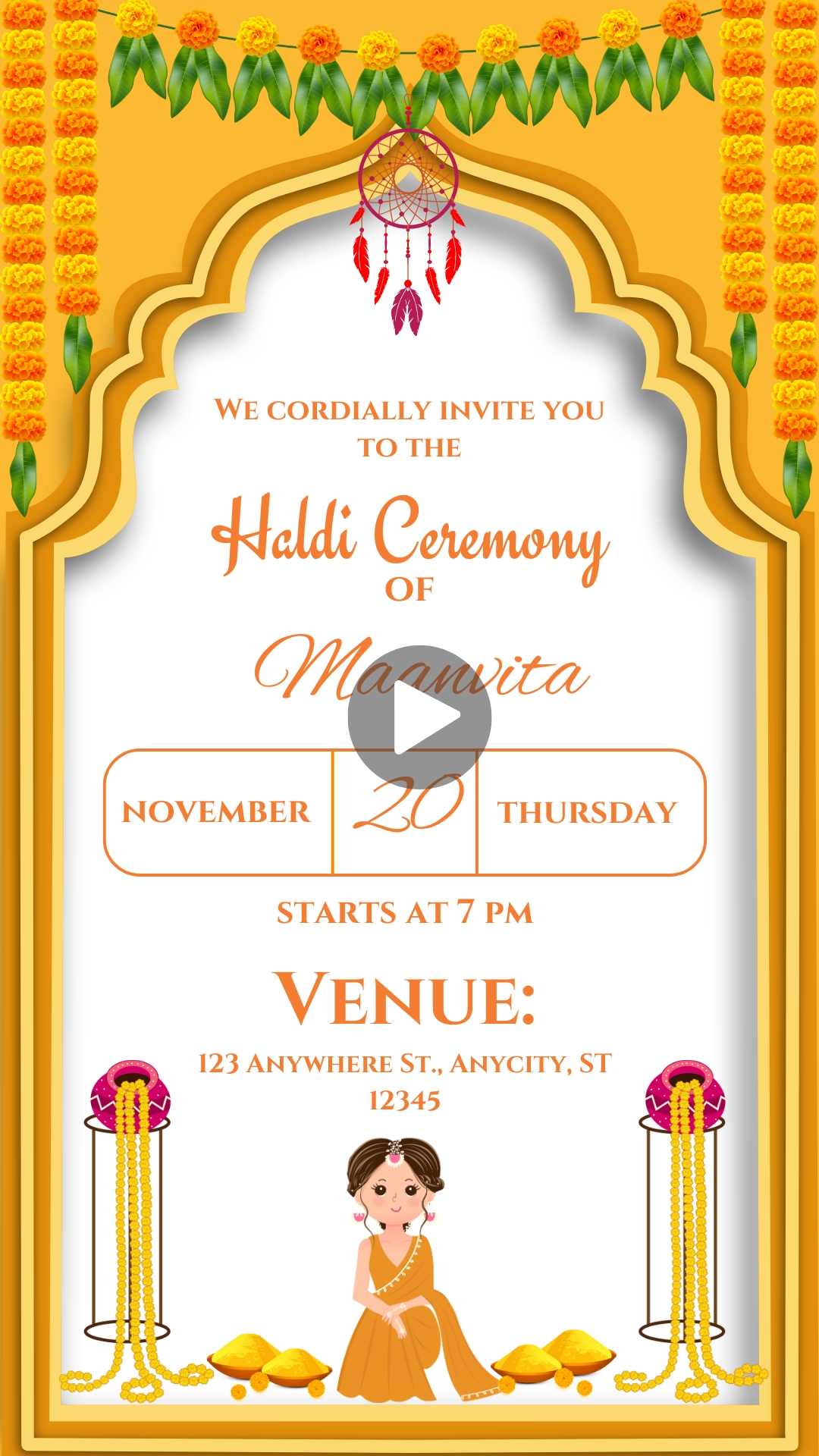 Best Haldi Invitation Video Editing Free