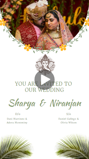 Cute Couple Wedding Invitation Video Kaise Banaye