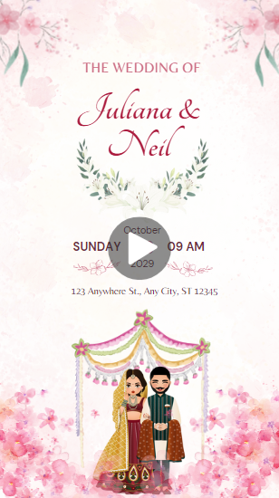 Digital Wedding Invitations Video Editing