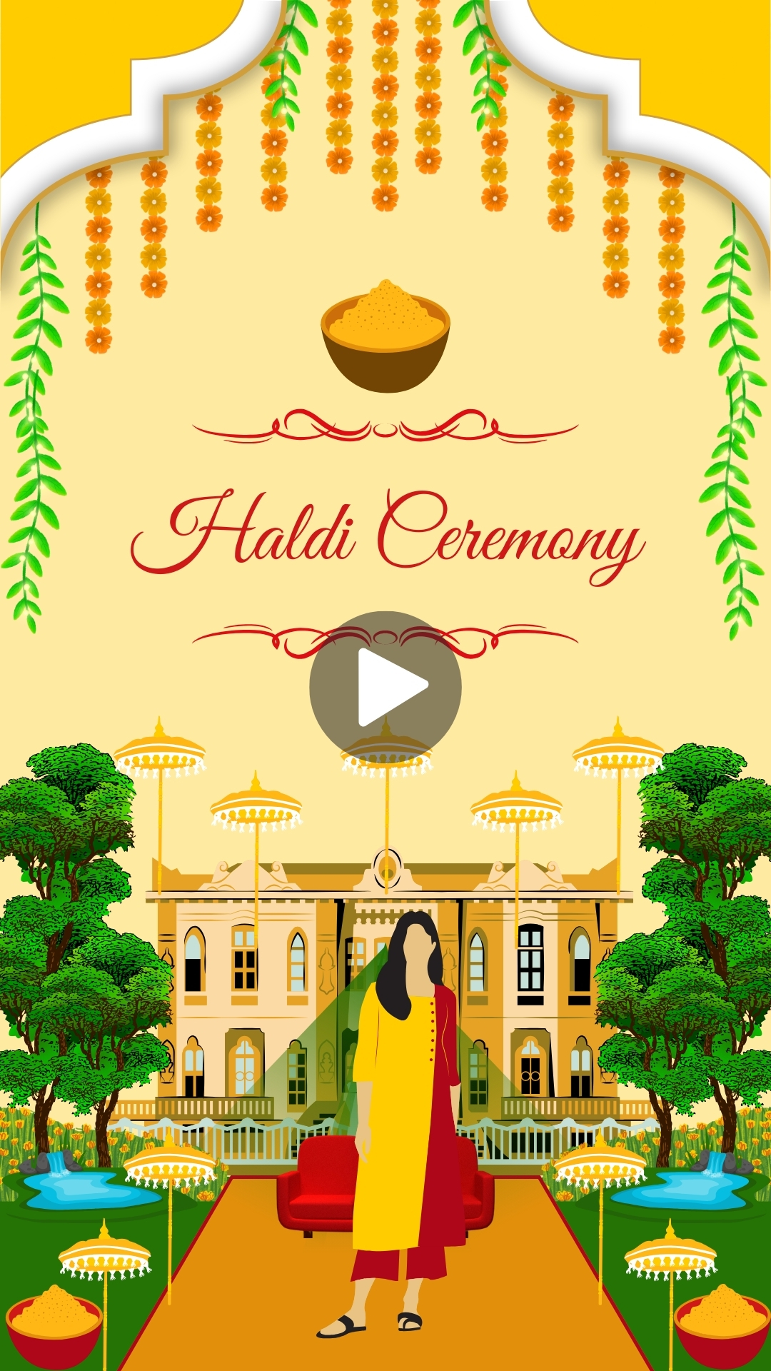 Haldi Ceremony Invitation Video Kaise Banaye Hindi & English