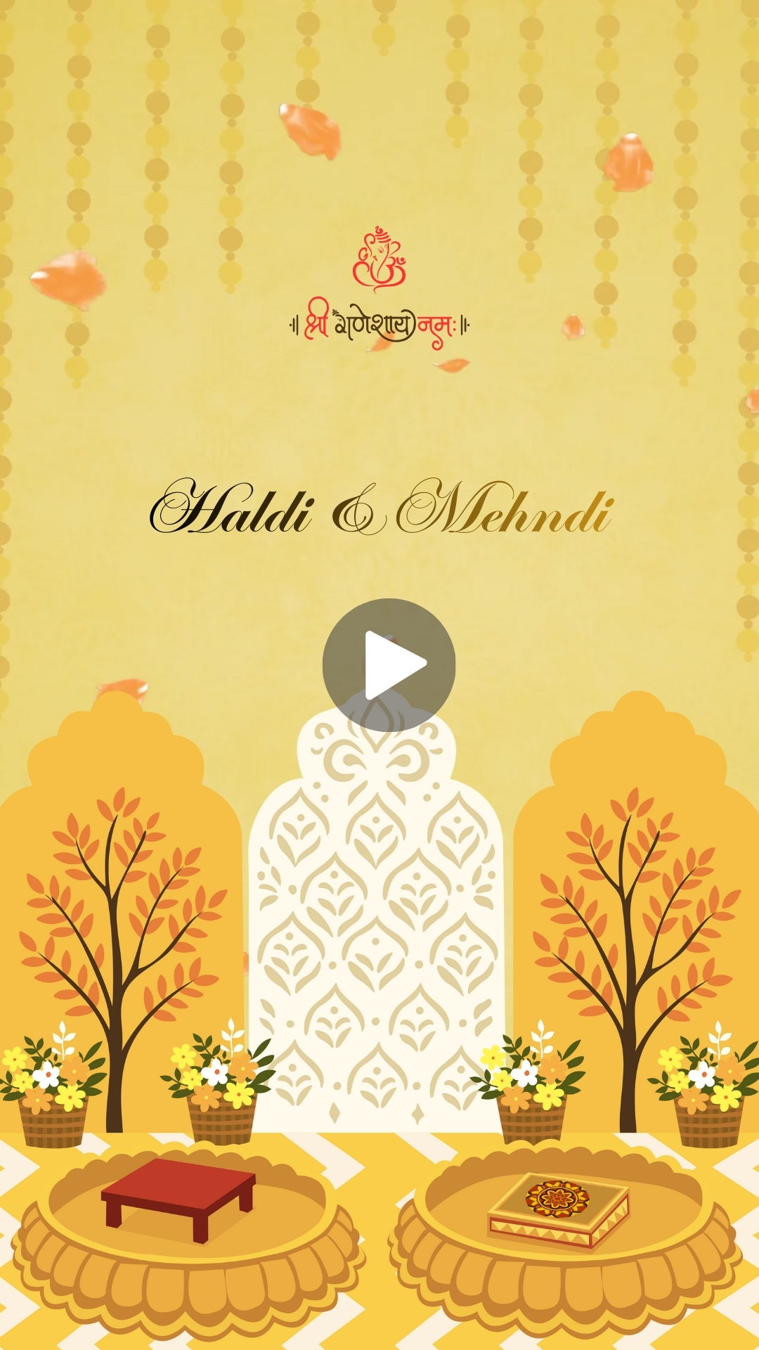 Haldi Video Invitation Maker Online Free