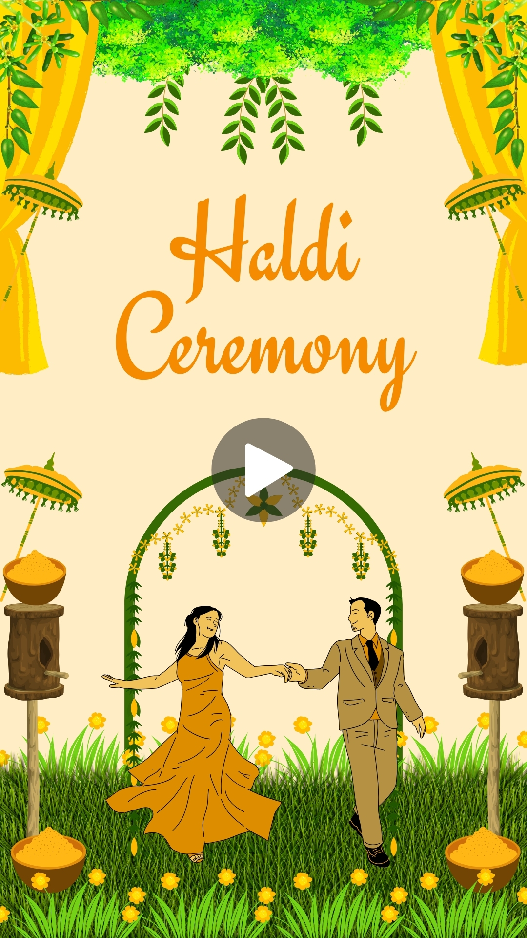 How To Make Haldi Ceremony Invitation Video Free