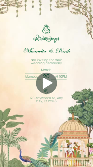 Indian Wedding Invitation Template Video Free