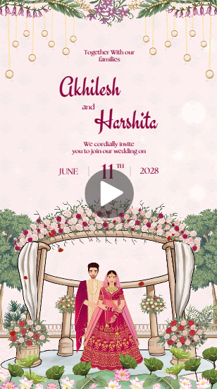 Indian Wedding Invitation Video Free Editing