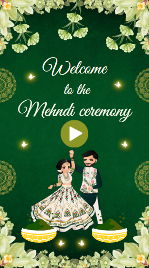 Mehndi Ceremony Wedding Invitation Video Free
