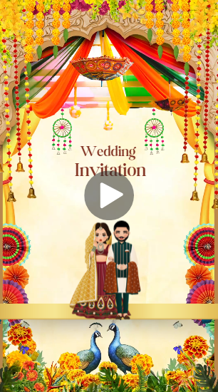 Online Wedding Invitation Video Maker for Template Free