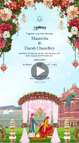 Traditional Indian Wedding Invitation Video Free