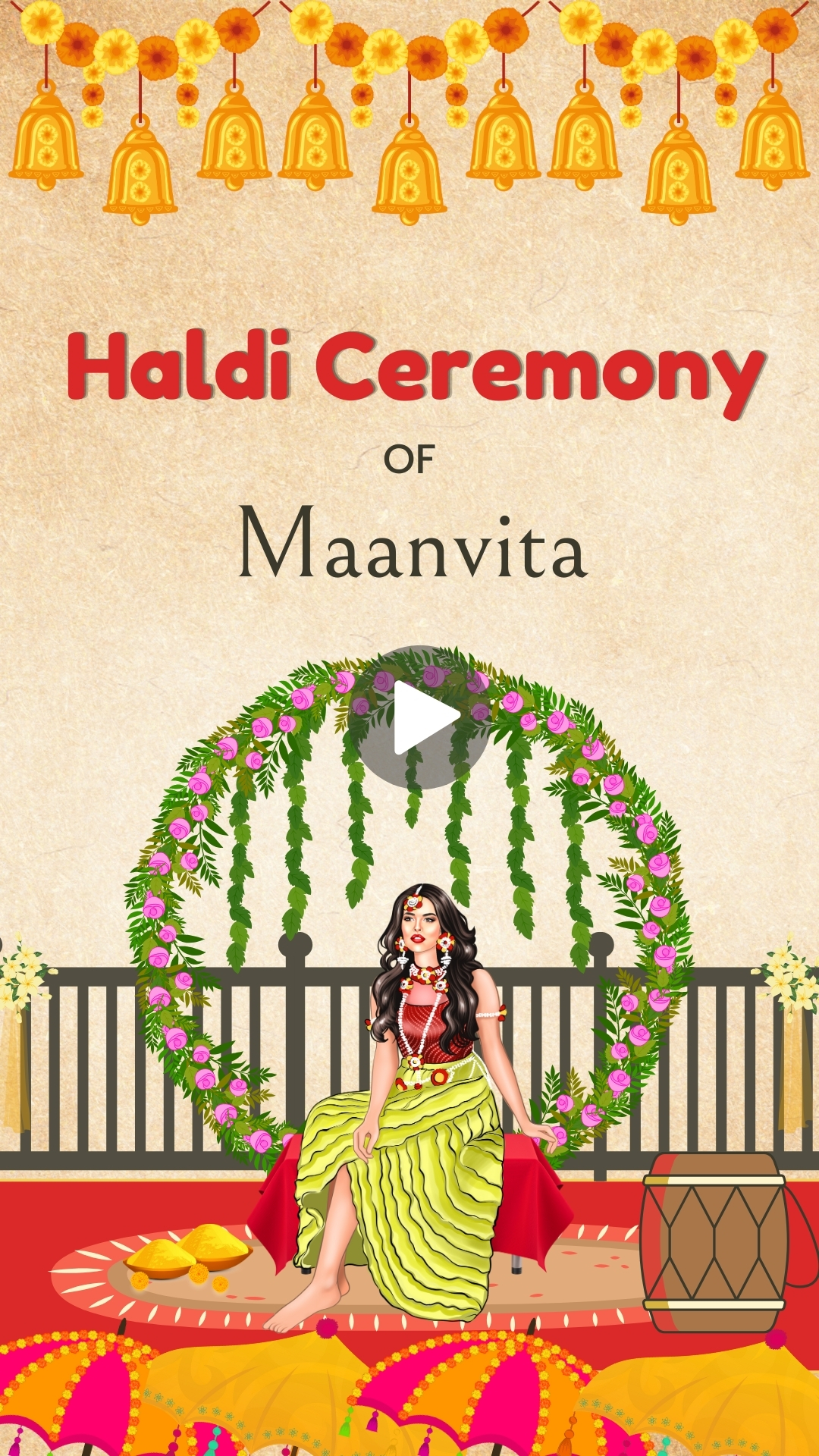 Wedding Haldi Invitation Online Video Editing